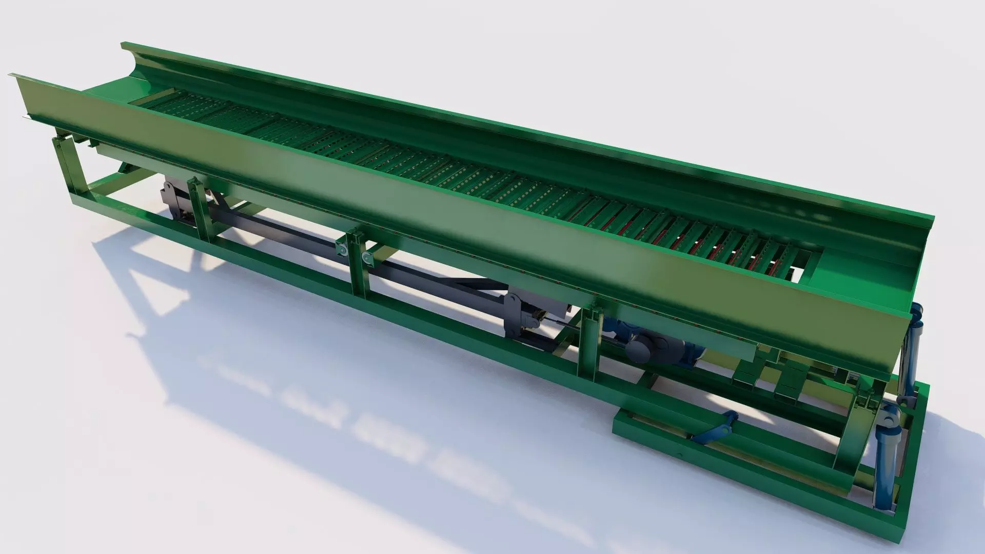 Placer vibrating sluice 3D Model 3D model