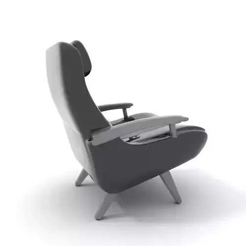 Modern Black Armchair model pack