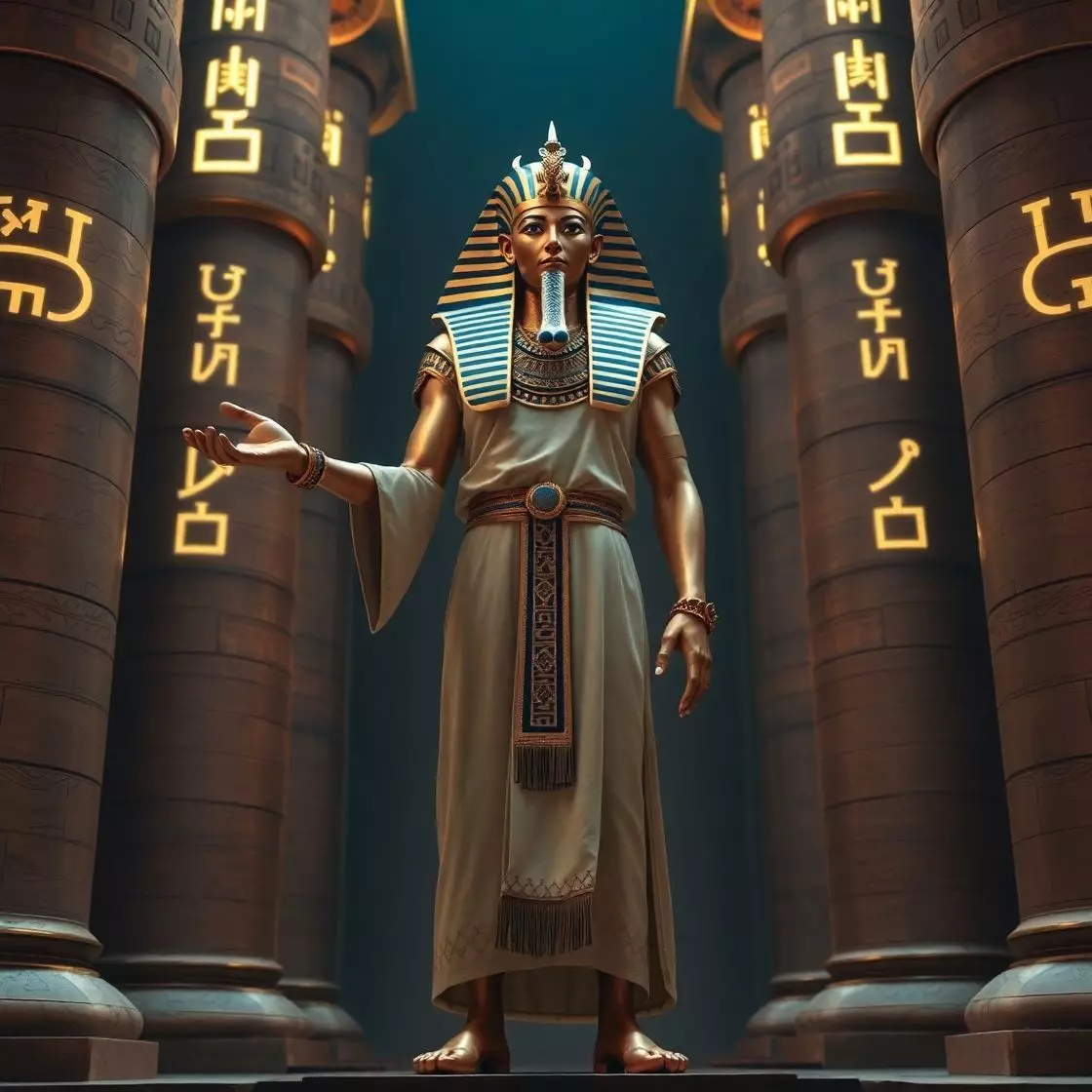 Pharoah Low-poly 3D model_0