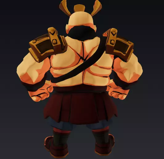 THE BEST Barbarian King Low-poly 3D model_3