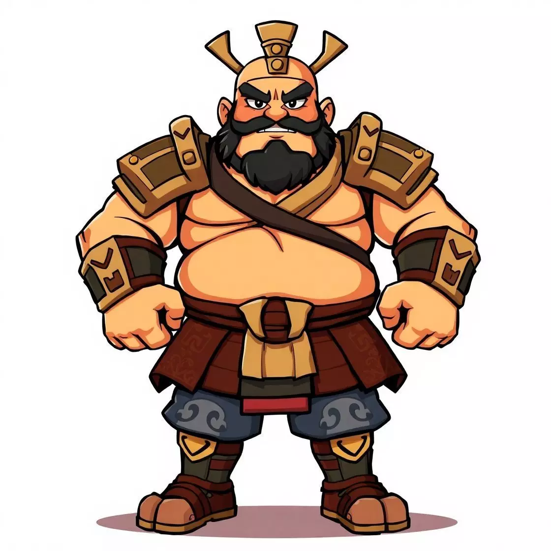 THE BEST Barbarian King Low-poly 3D model_0