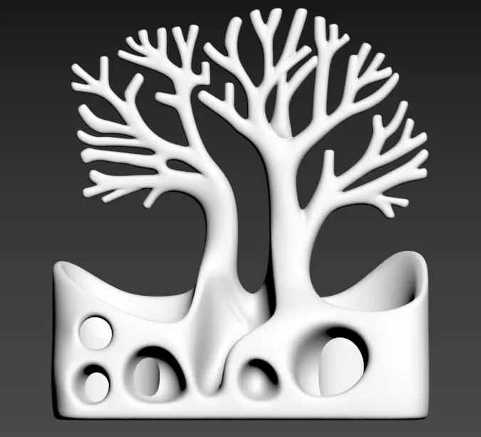 Pen holder 3D print model_2