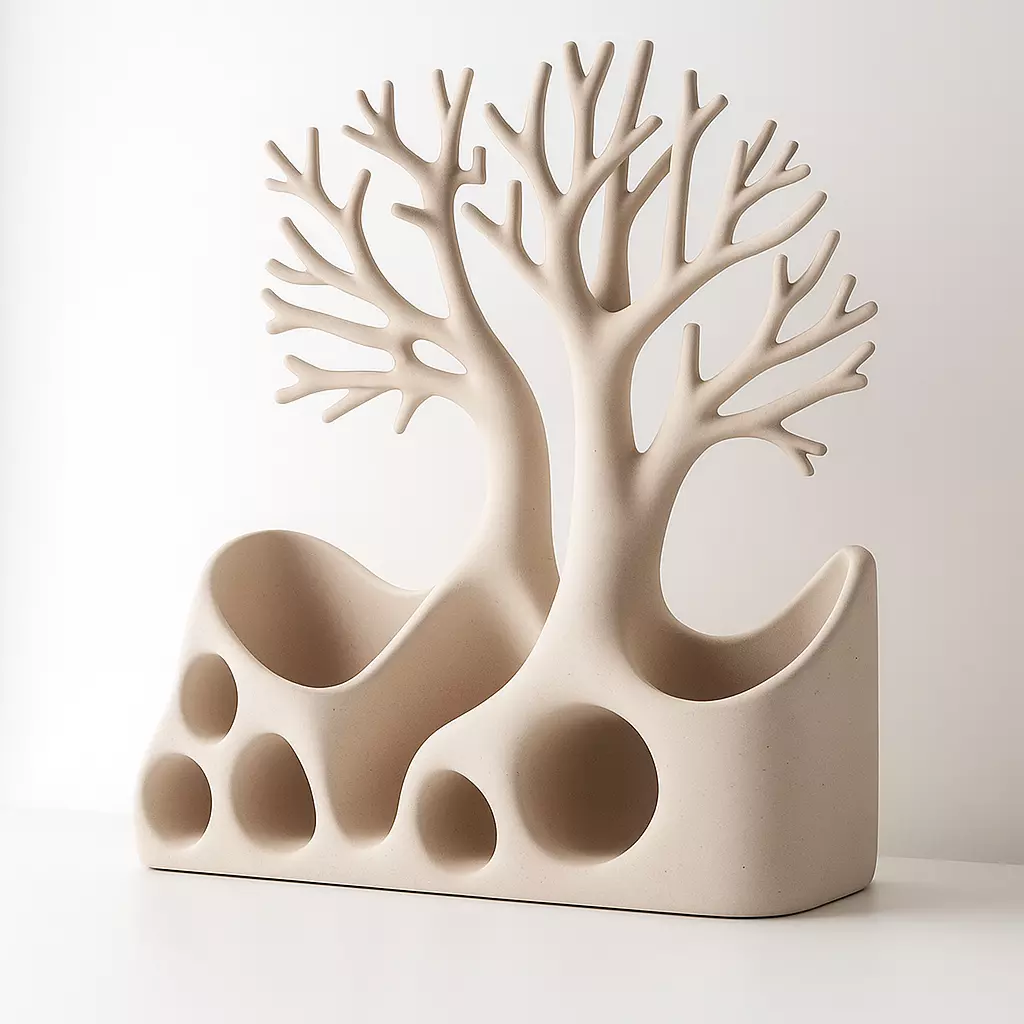 Pen holder 3D print model_5