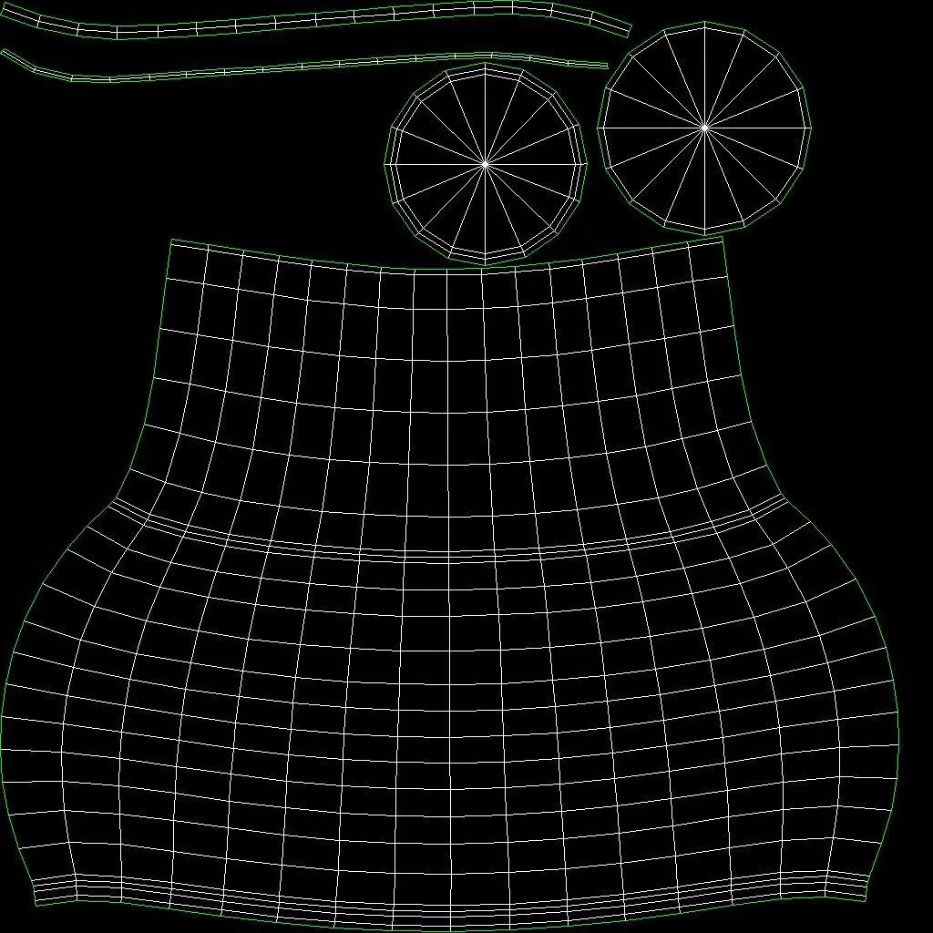 Storied Home White Terracotta Table Lamp Linen Shade 3D model_8