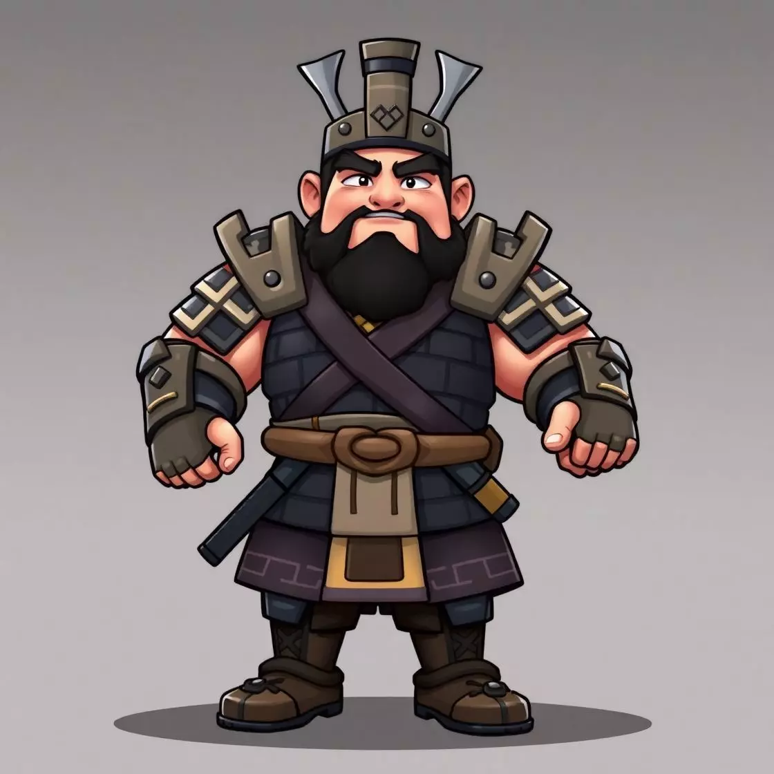 THE EASTERN WARRIOR Low-poly 3D model_0