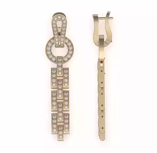 Agrafe Diamond Pave Earrings 