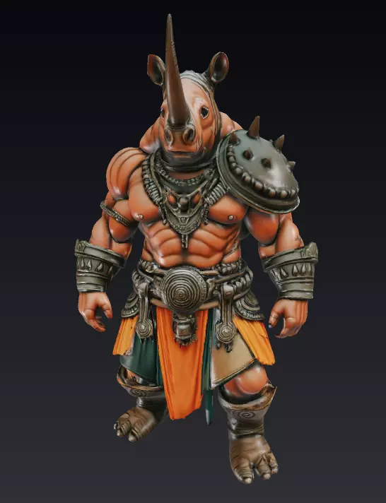 PICKLE JAR MAN Low-poly 3D model_1