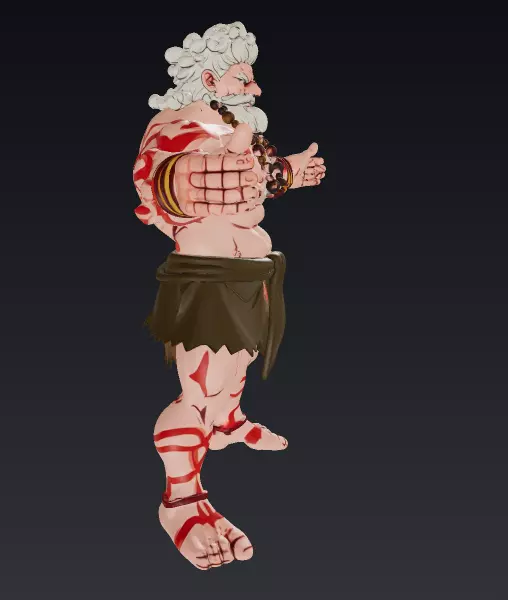 TRIABL FIGHTER Low-poly 3D model_2