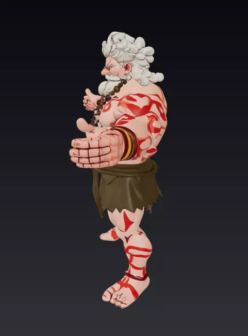 TRIABL FIGHTER Low-poly 3D model_4