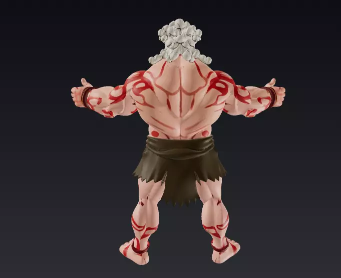 TRIABL FIGHTER Low-poly 3D model_3