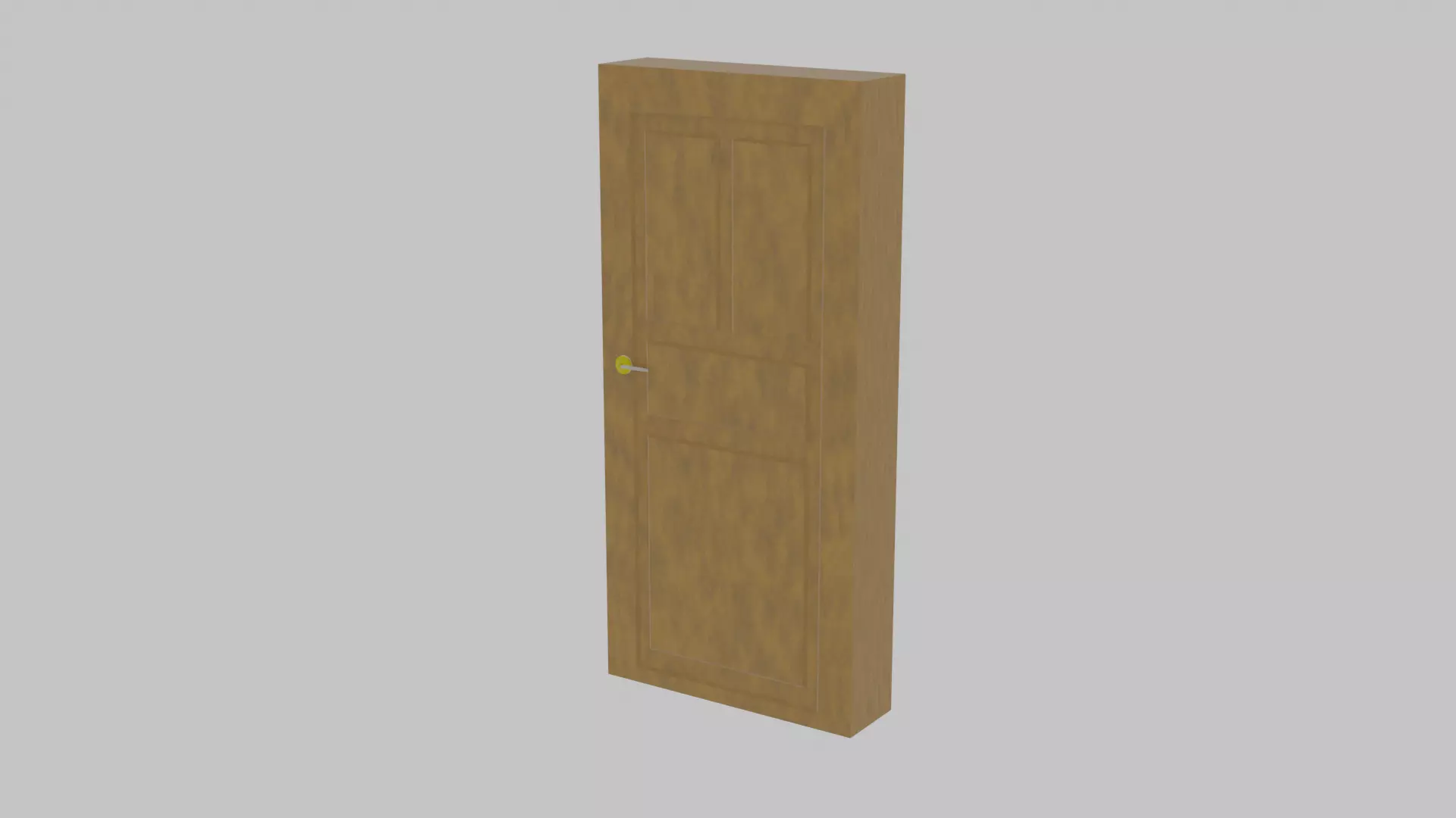 Simple Window and Door set 3D model_4