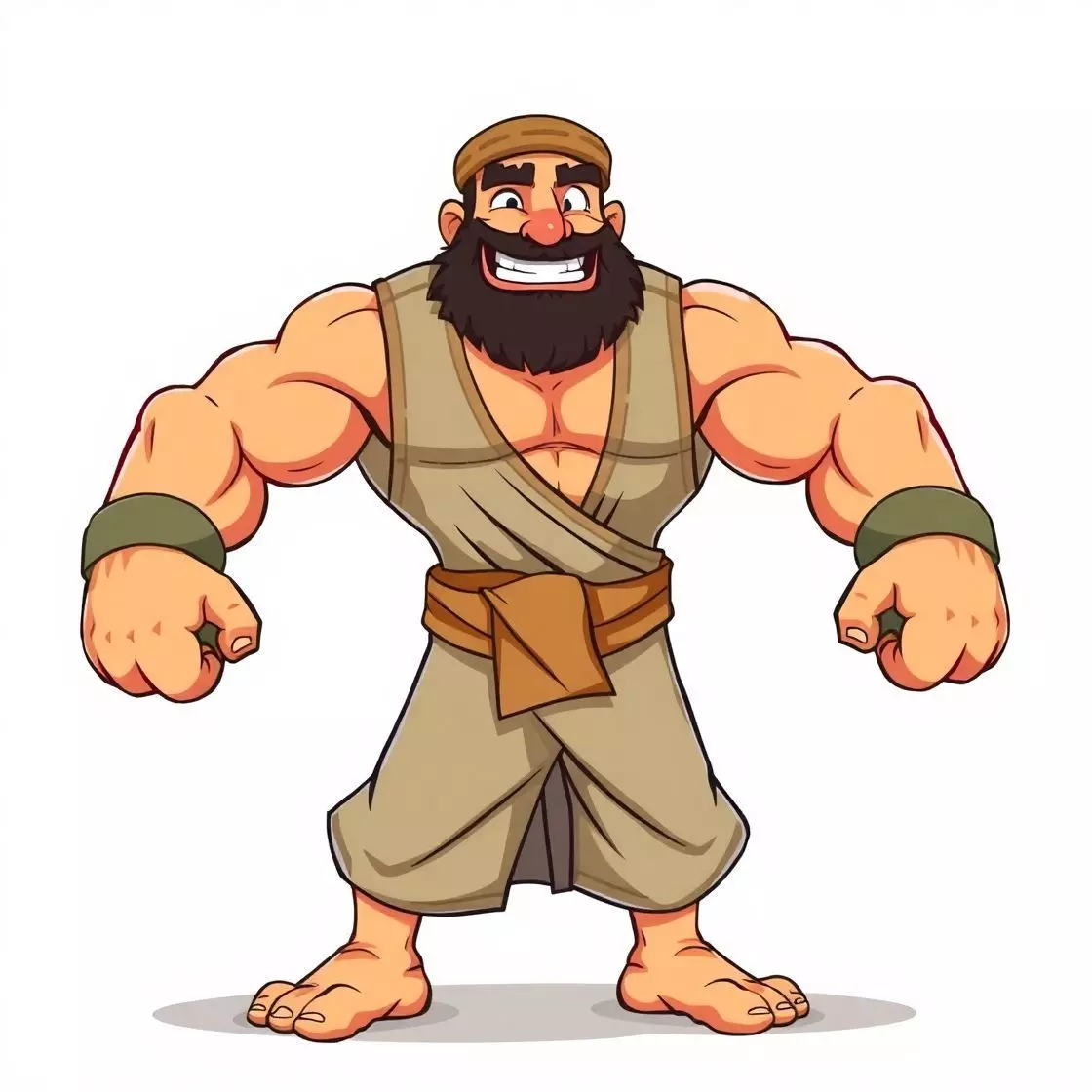 BIG ARAB FIGHTER Low-poly 3D model