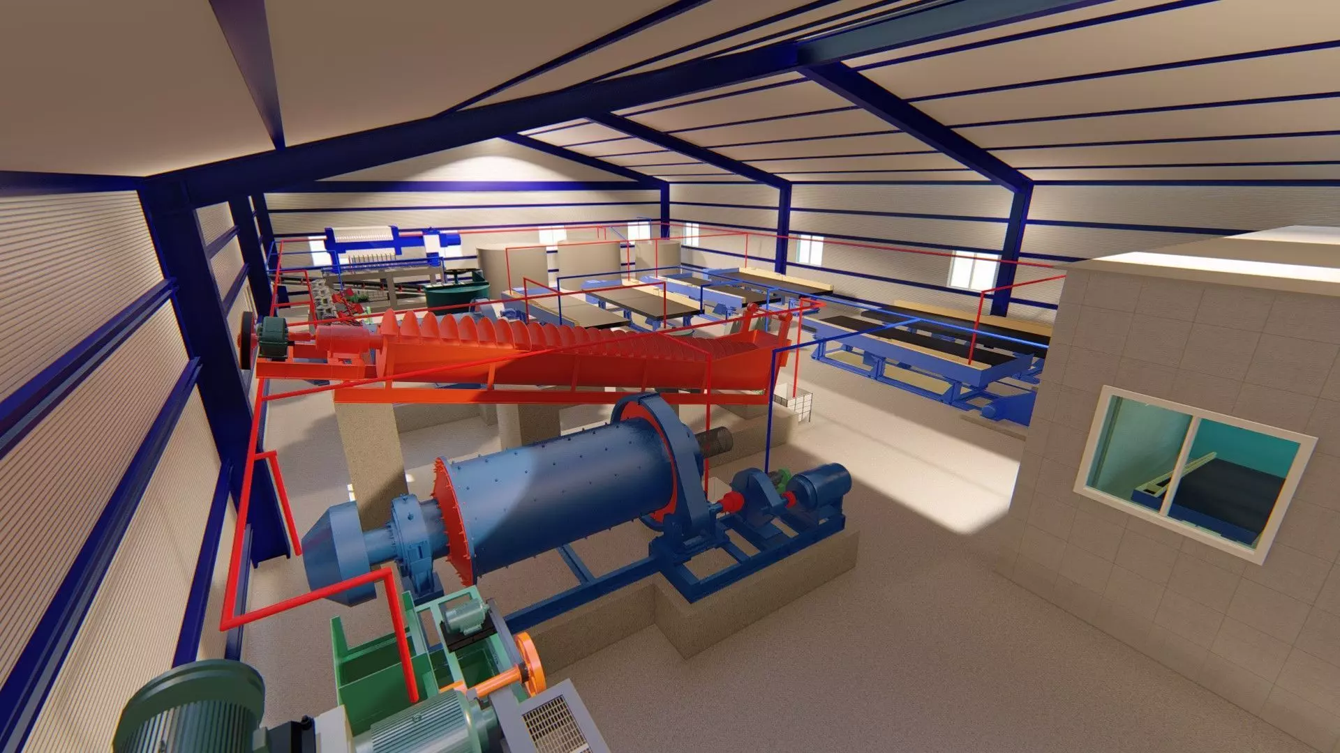 Mining processing plant 3D model_4