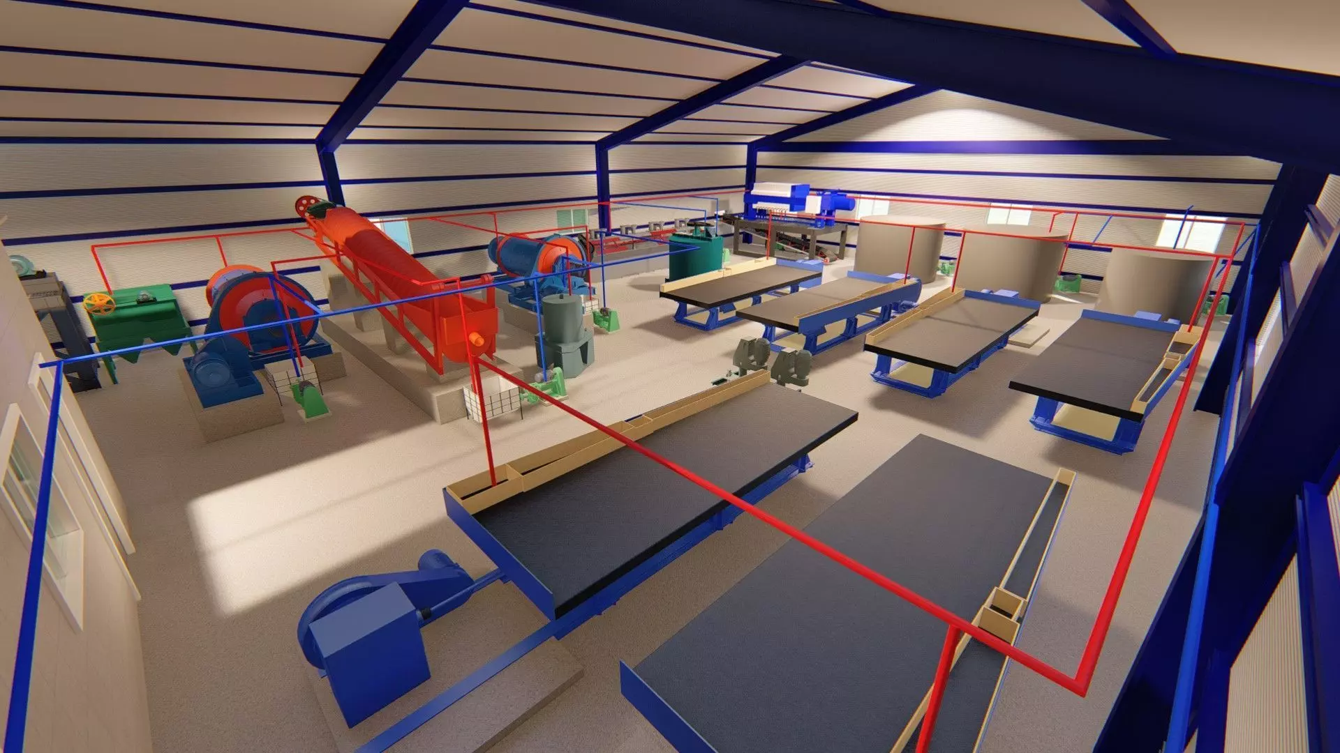 Mining processing plant 3D model_7