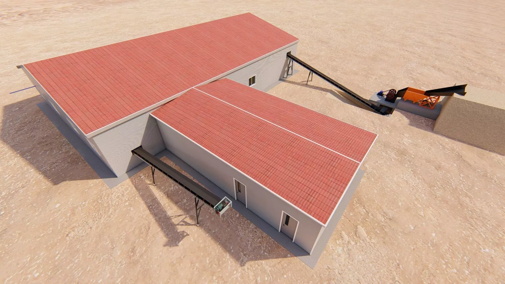 Mining processing plant 3D model_3