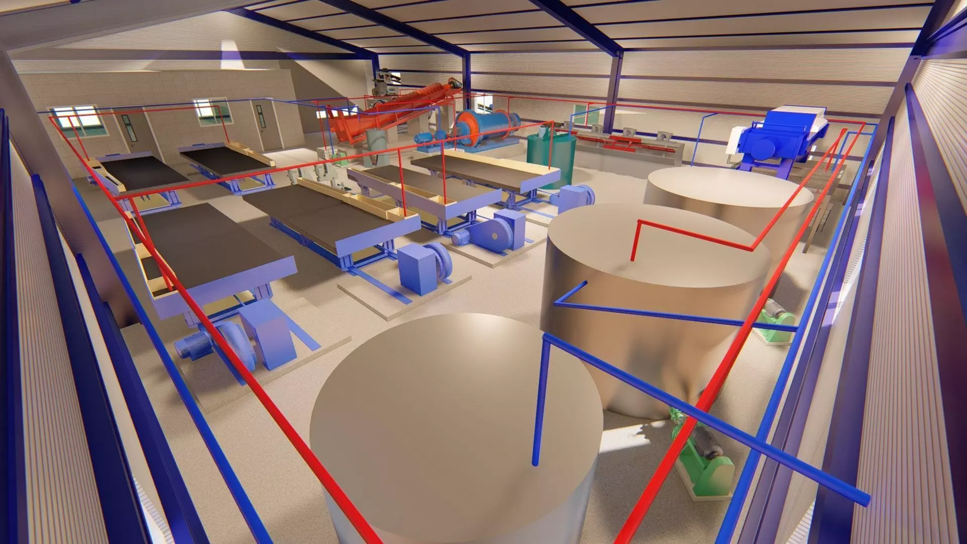 Mining processing plant 3D model_5