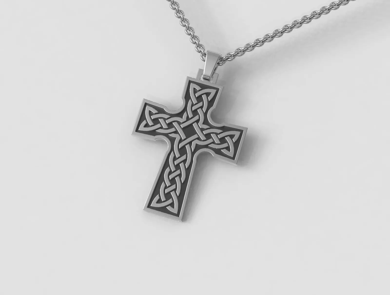 Celtic Cross Pendant 3D print model
