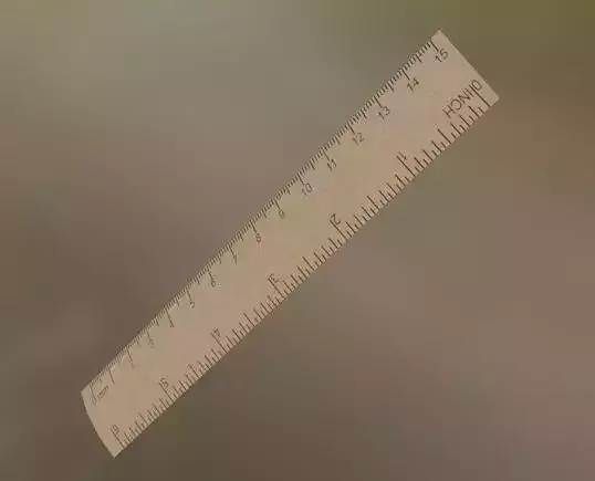 Ruler Low-poly 3D model