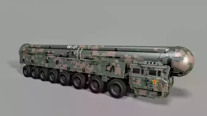 DF-61 Missile 3D model