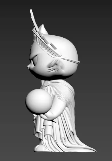 The Statue of Liberty as a cat 3D print model_3