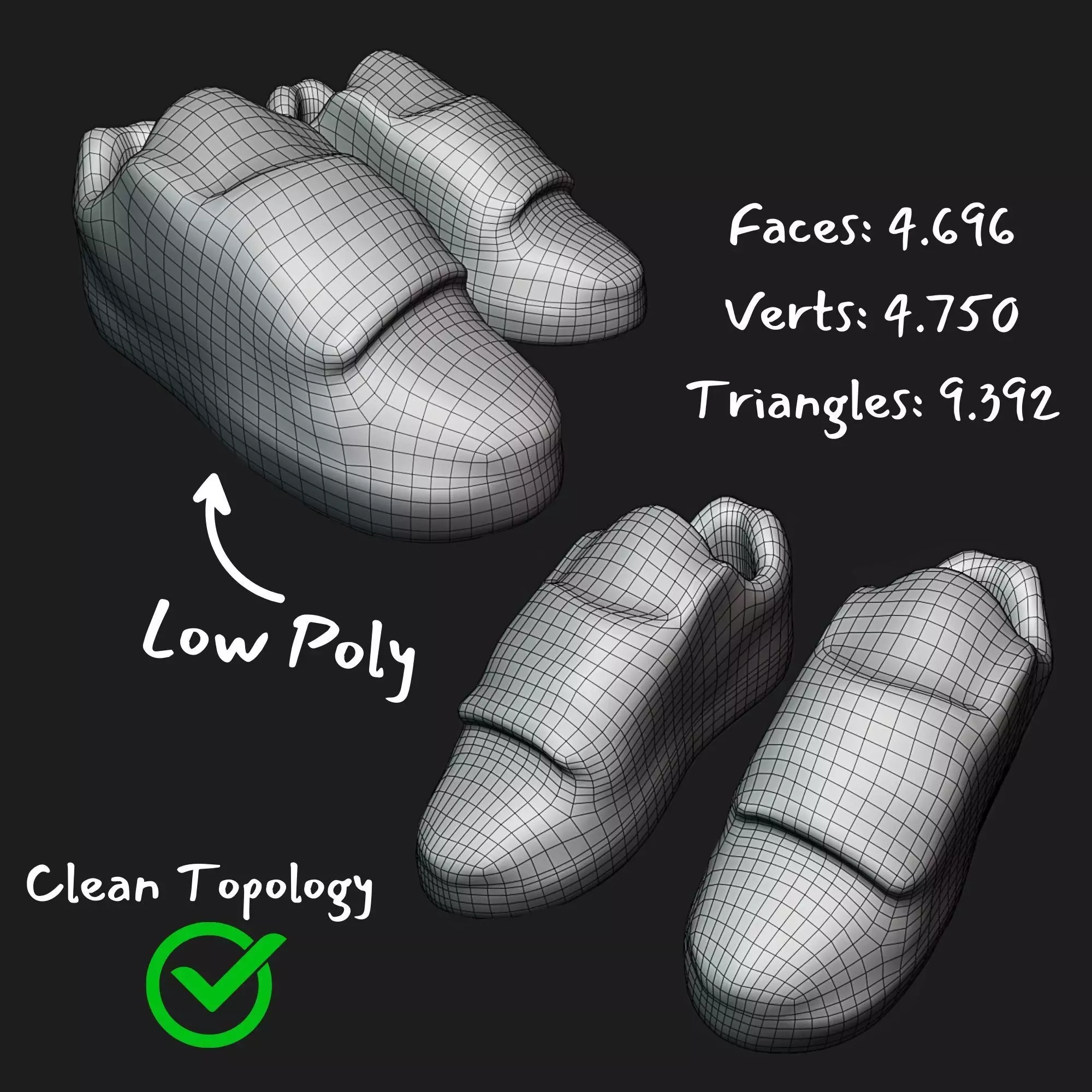 Skater Y2K Outfit Bundle PBR 4K Low-poly 3D model_9