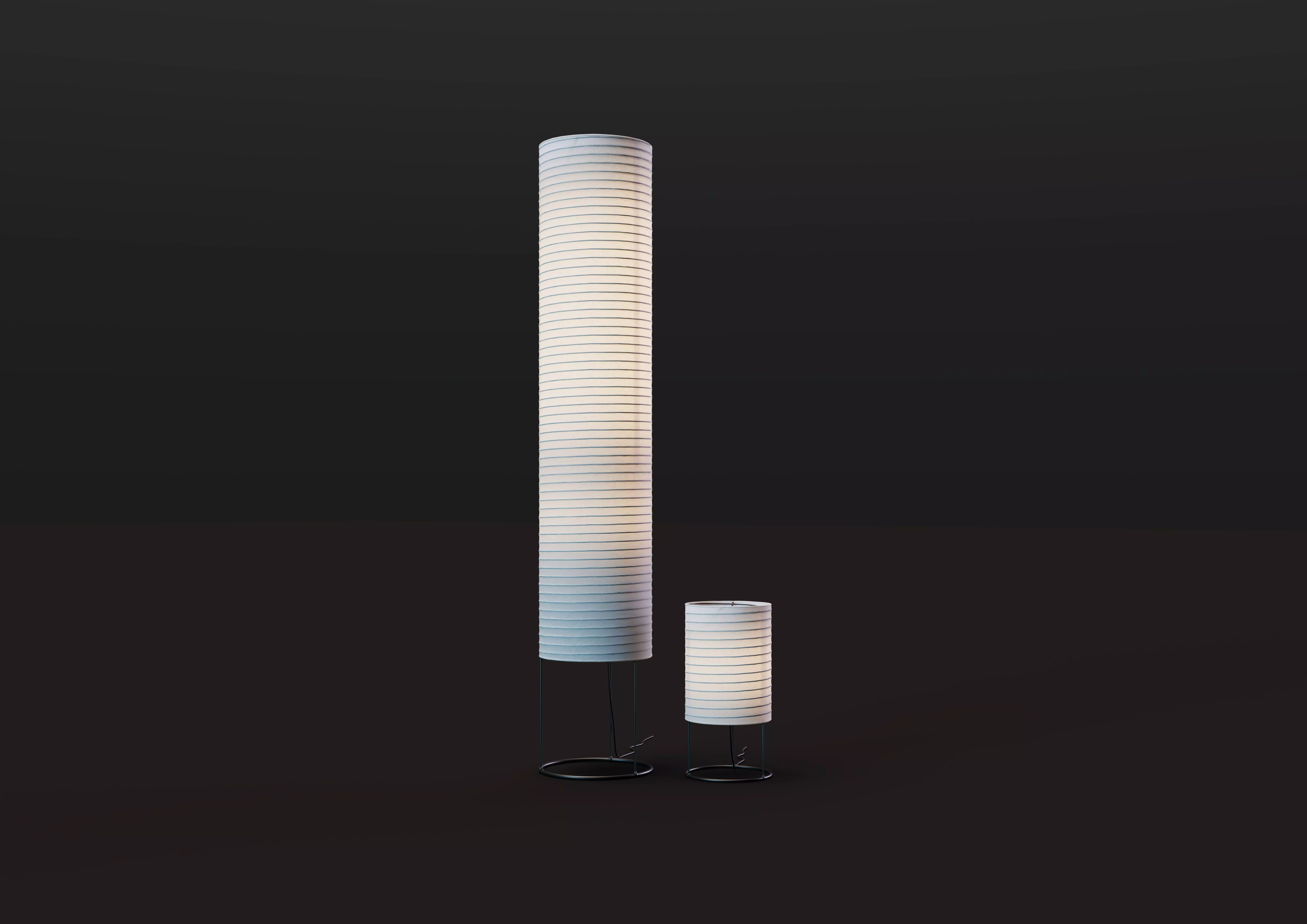 STRANDAD Floor lamp and Table lamp Ikea 3D model_0