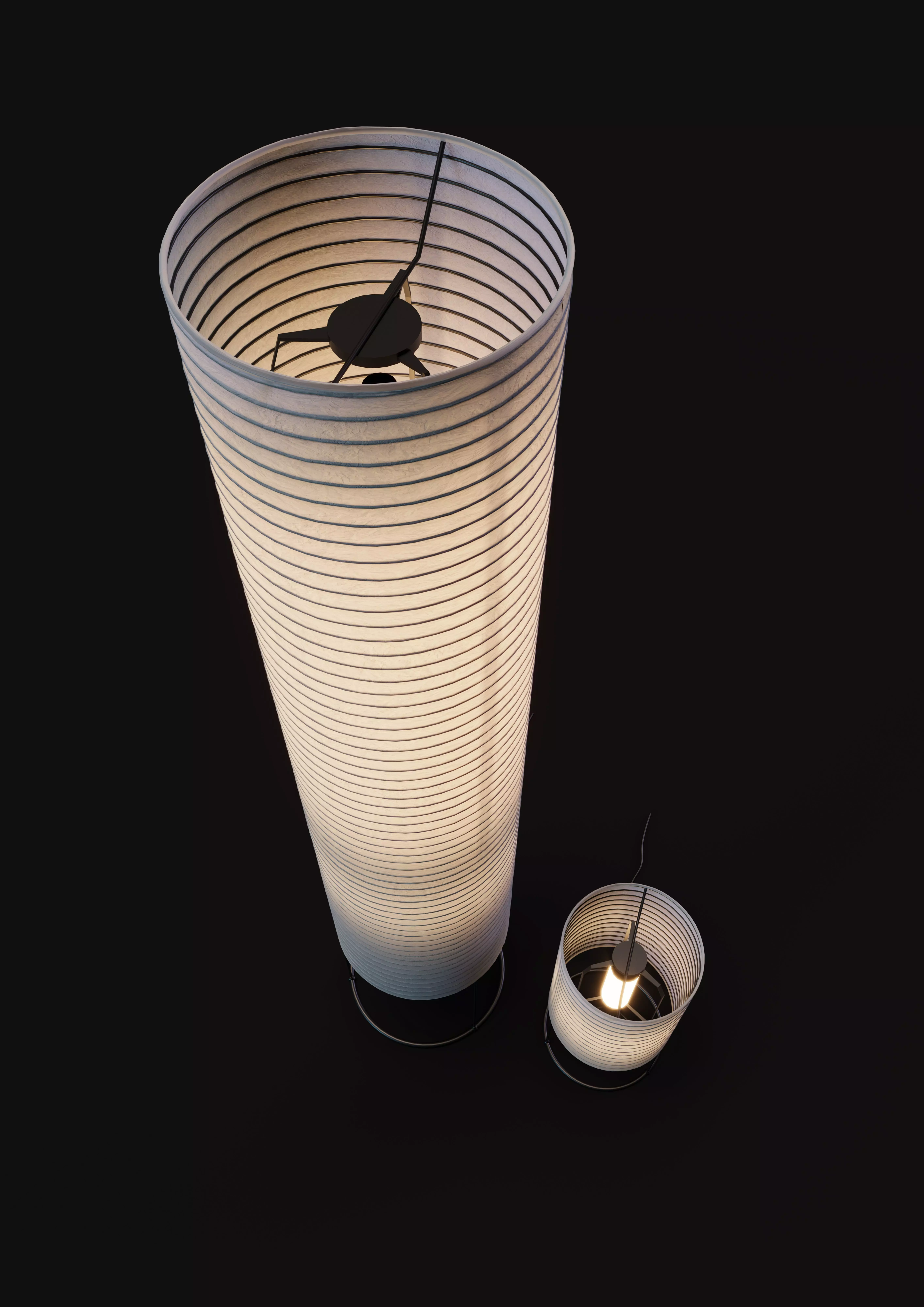 STRANDAD Floor lamp and Table lamp Ikea 3D model_5