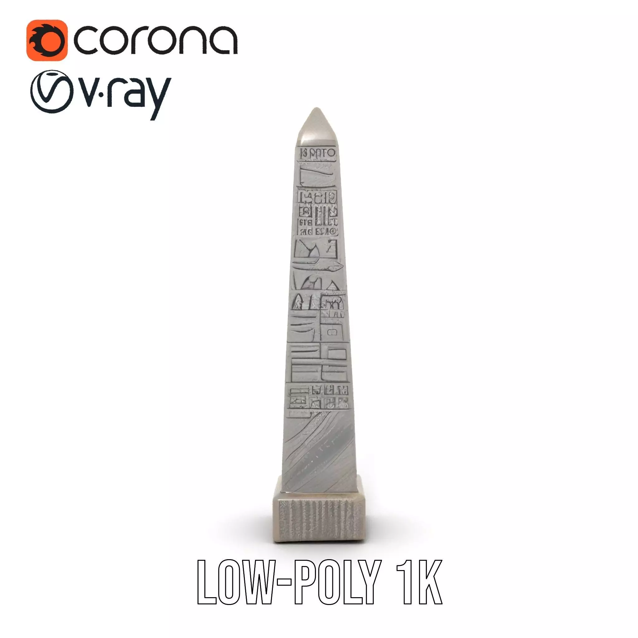 Ancient Stone Obelisk model pack Low-poly 3D model_27