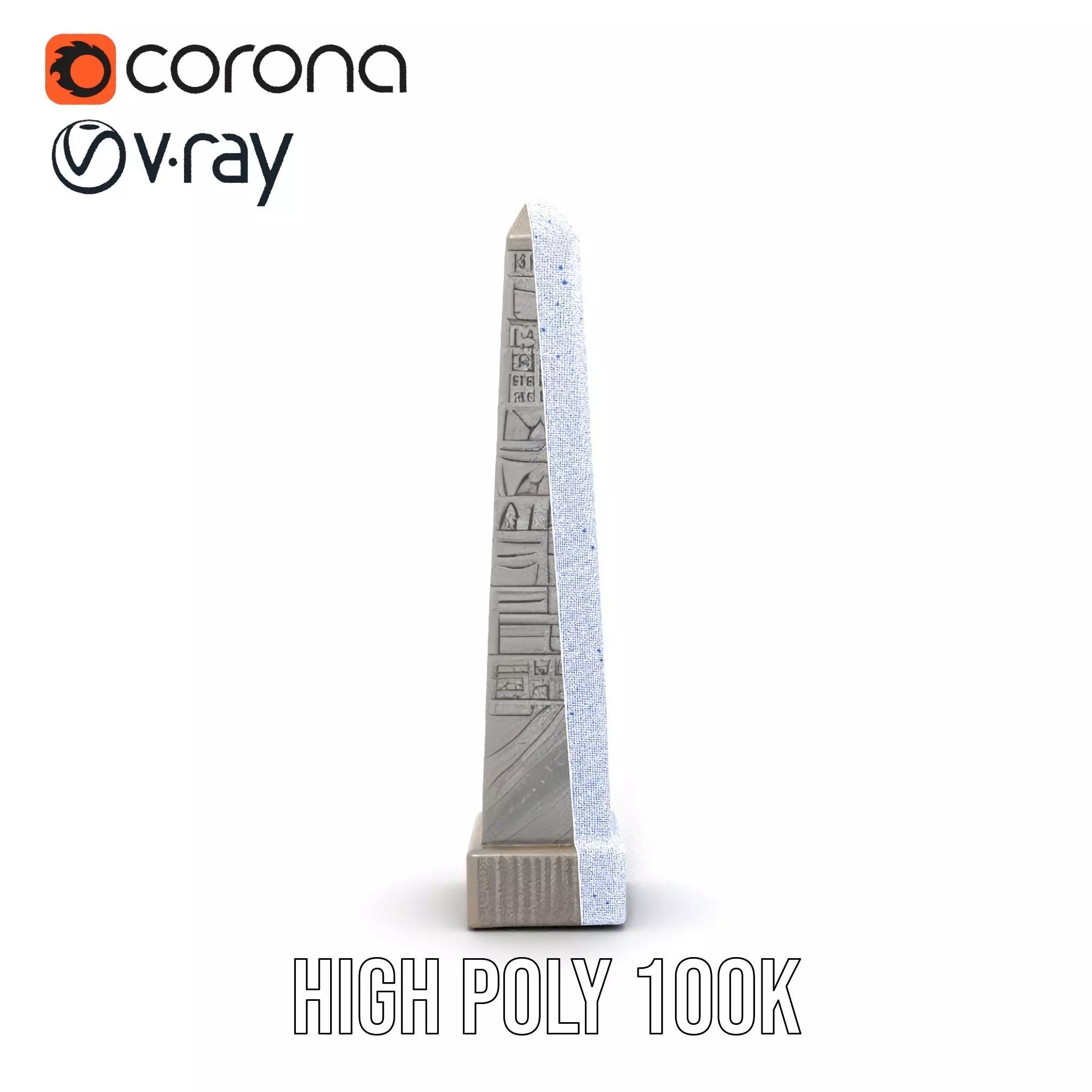 Ancient Stone Obelisk model pack Low-poly 3D model_34