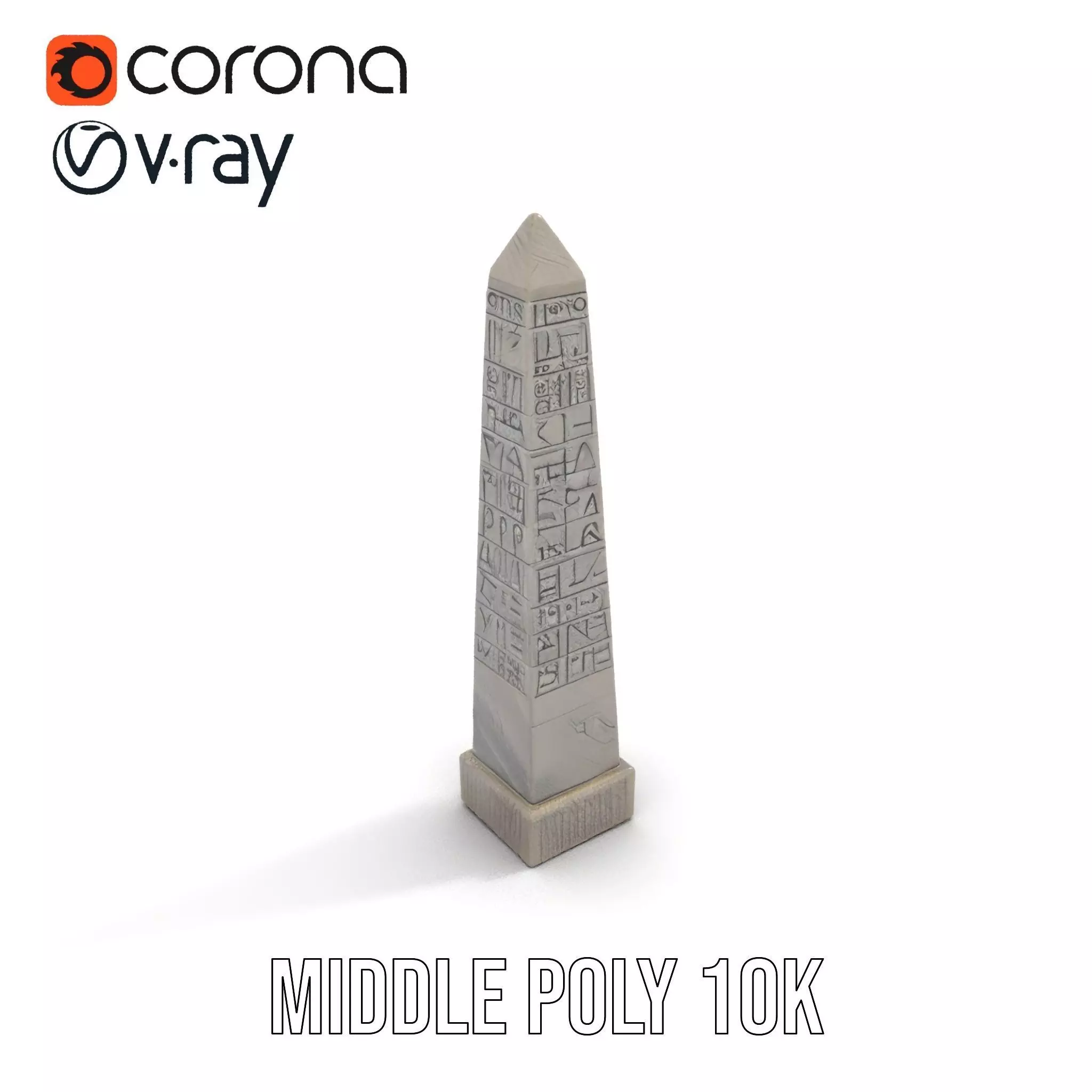 Ancient Stone Obelisk model pack Low-poly 3D model_5