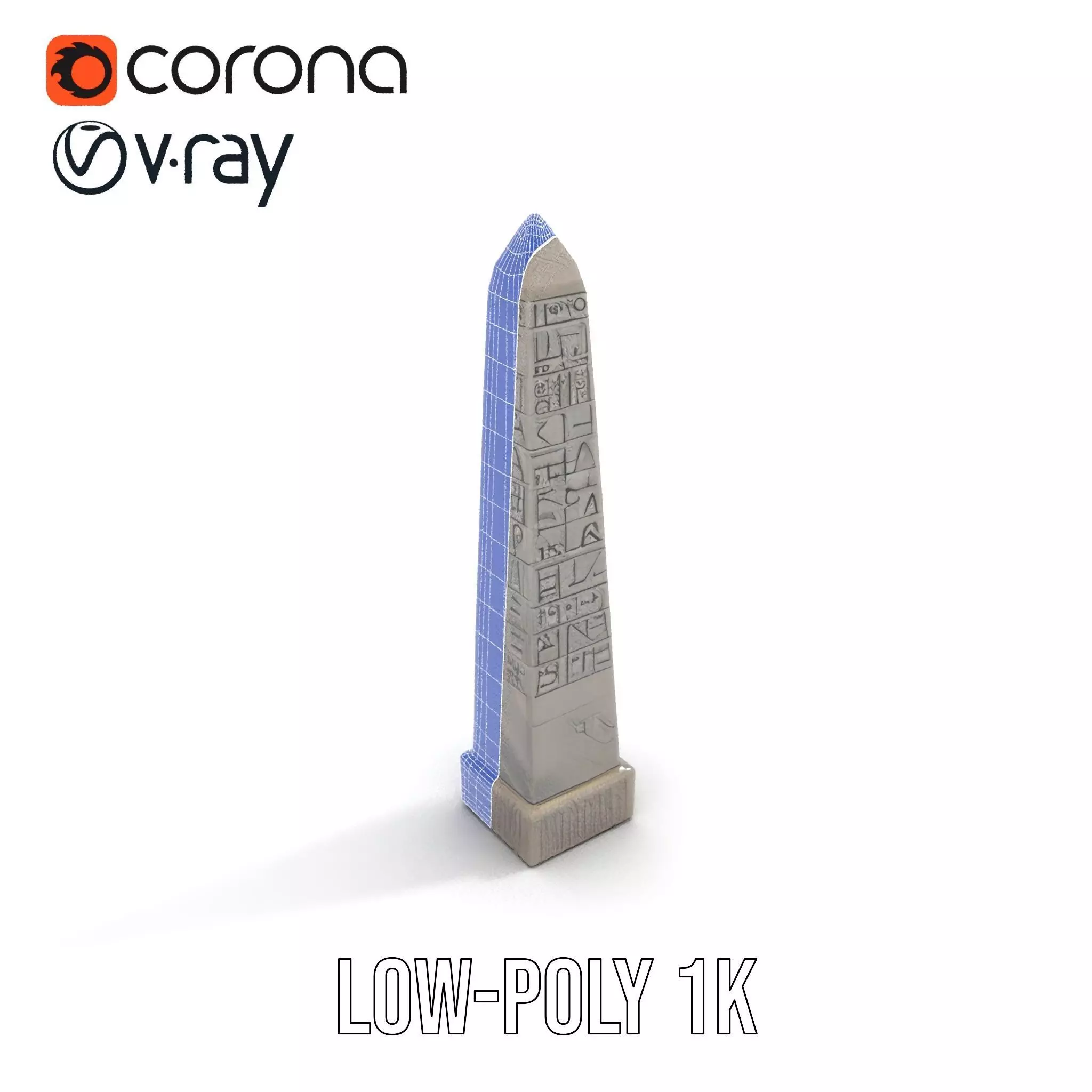 Ancient Stone Obelisk model pack Low-poly 3D model_14