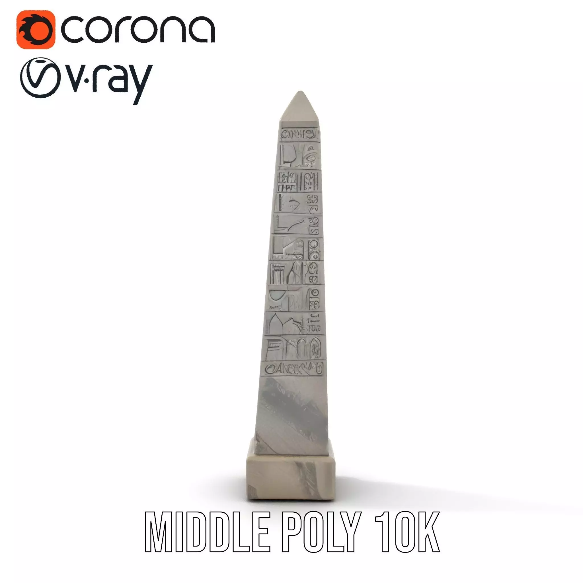 Ancient Stone Obelisk model pack Low-poly 3D model_16