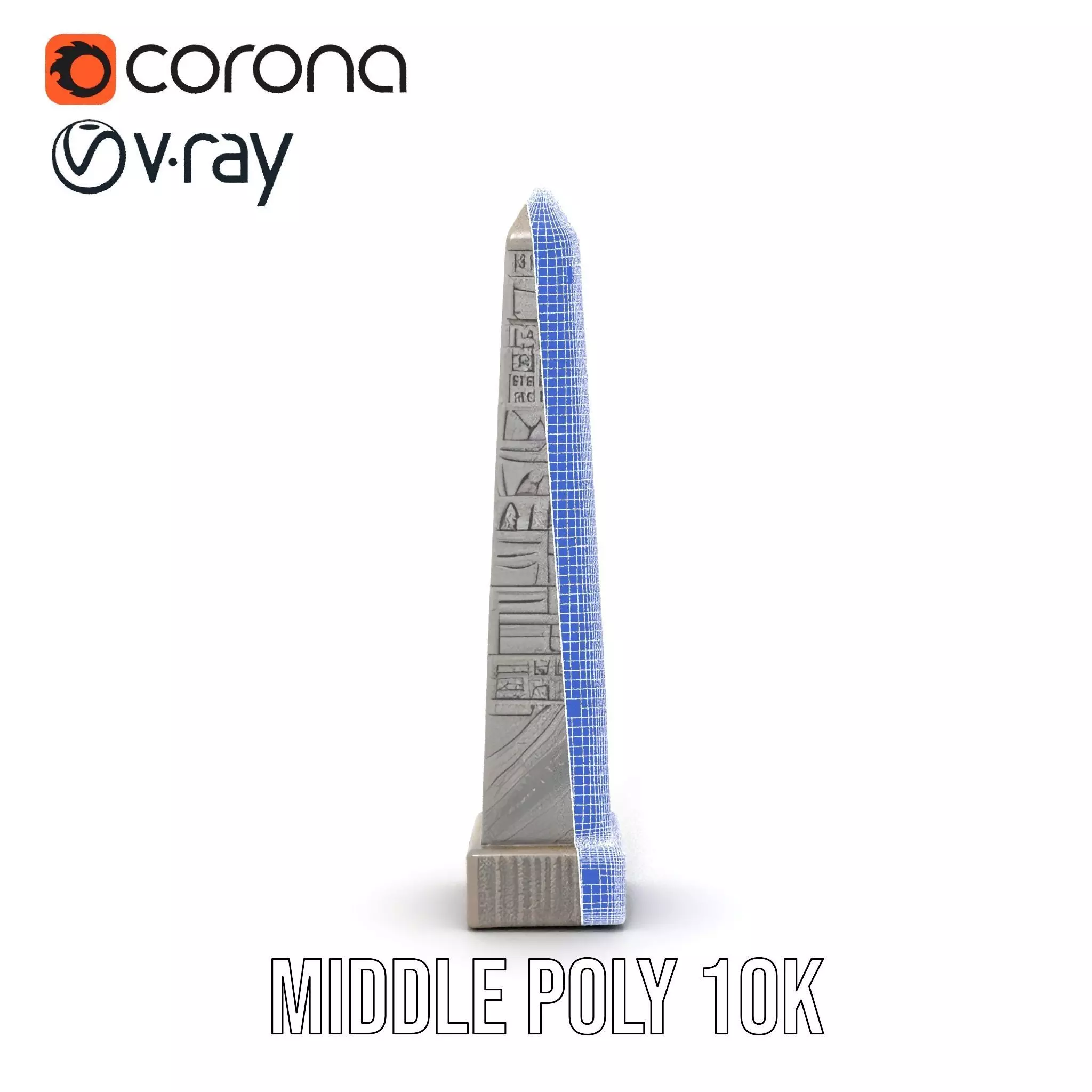 Ancient Stone Obelisk model pack Low-poly 3D model_26