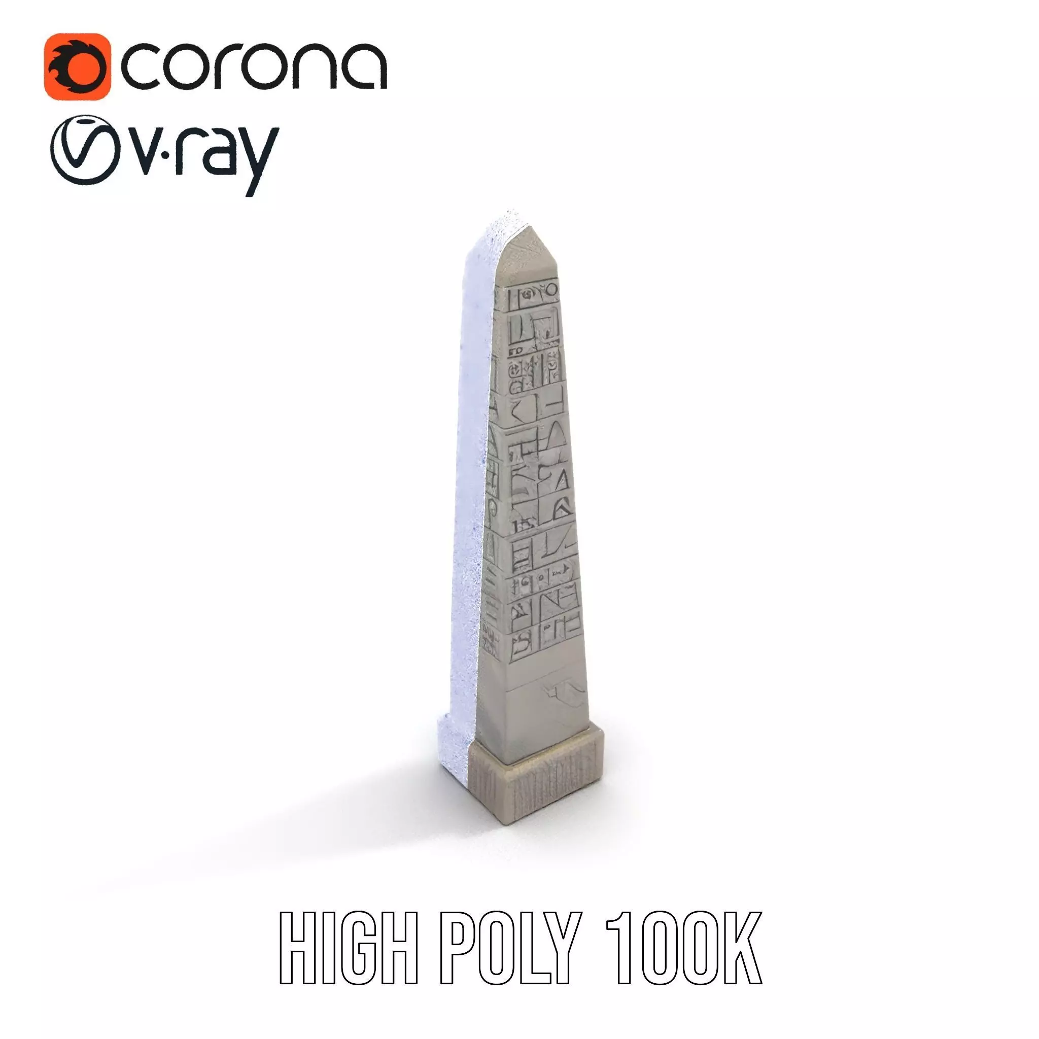 Ancient Stone Obelisk model pack Low-poly 3D model_32