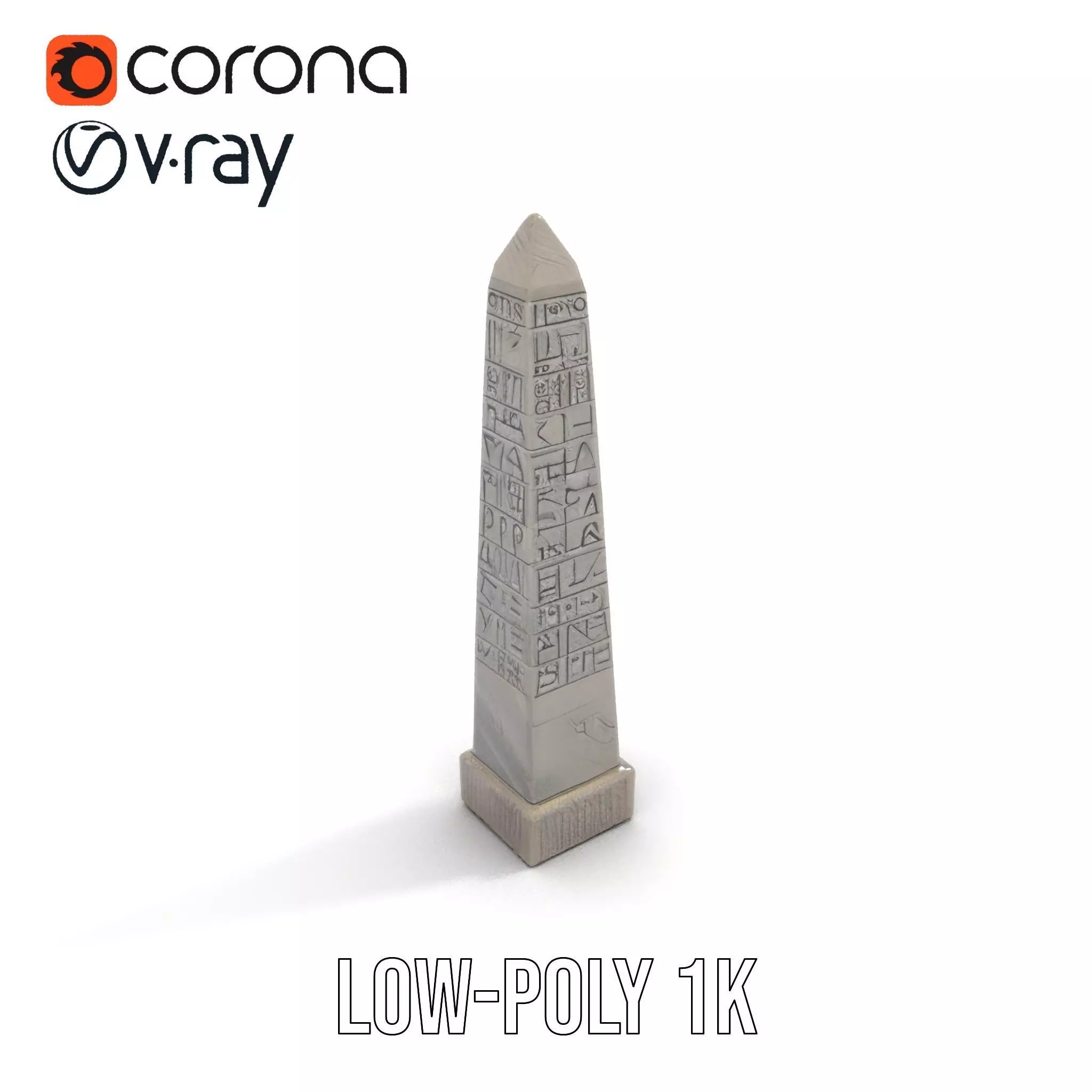 Ancient Stone Obelisk model pack Low-poly 3D model_20