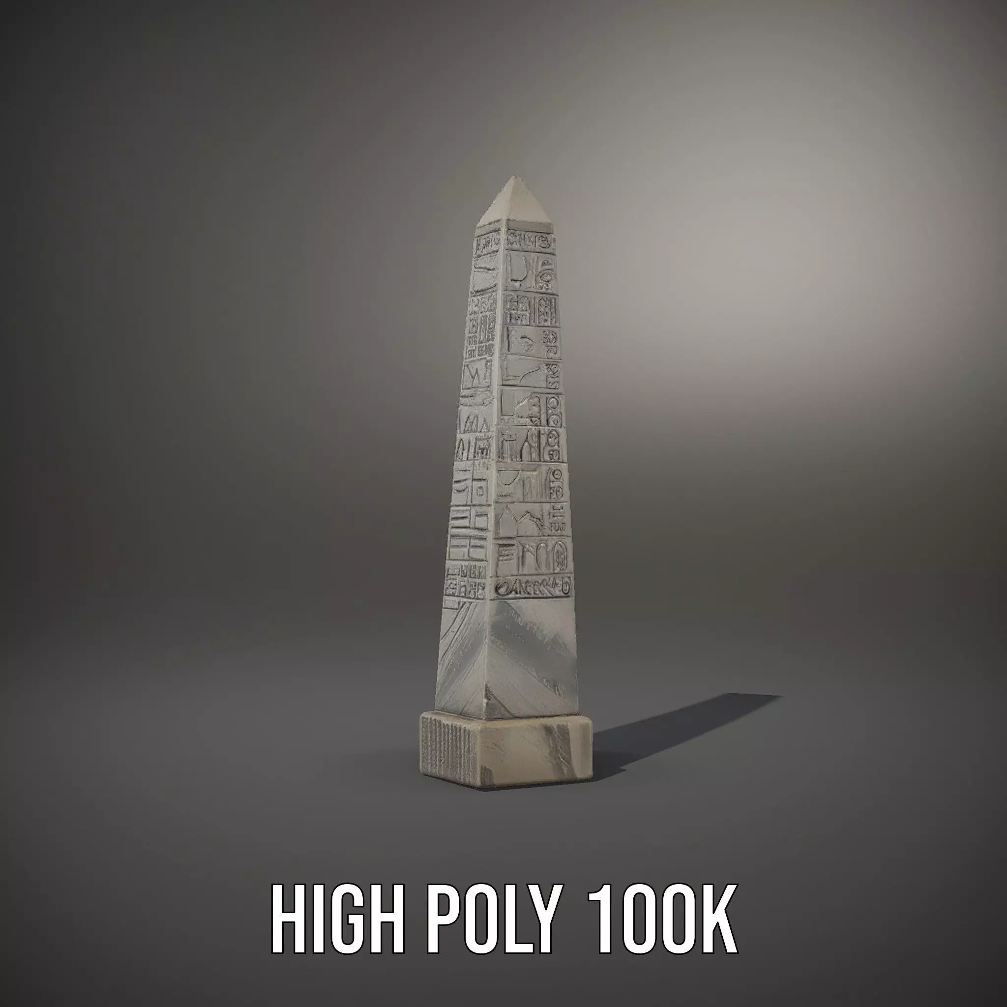 Ancient Stone Obelisk model pack Low-poly 3D model_8