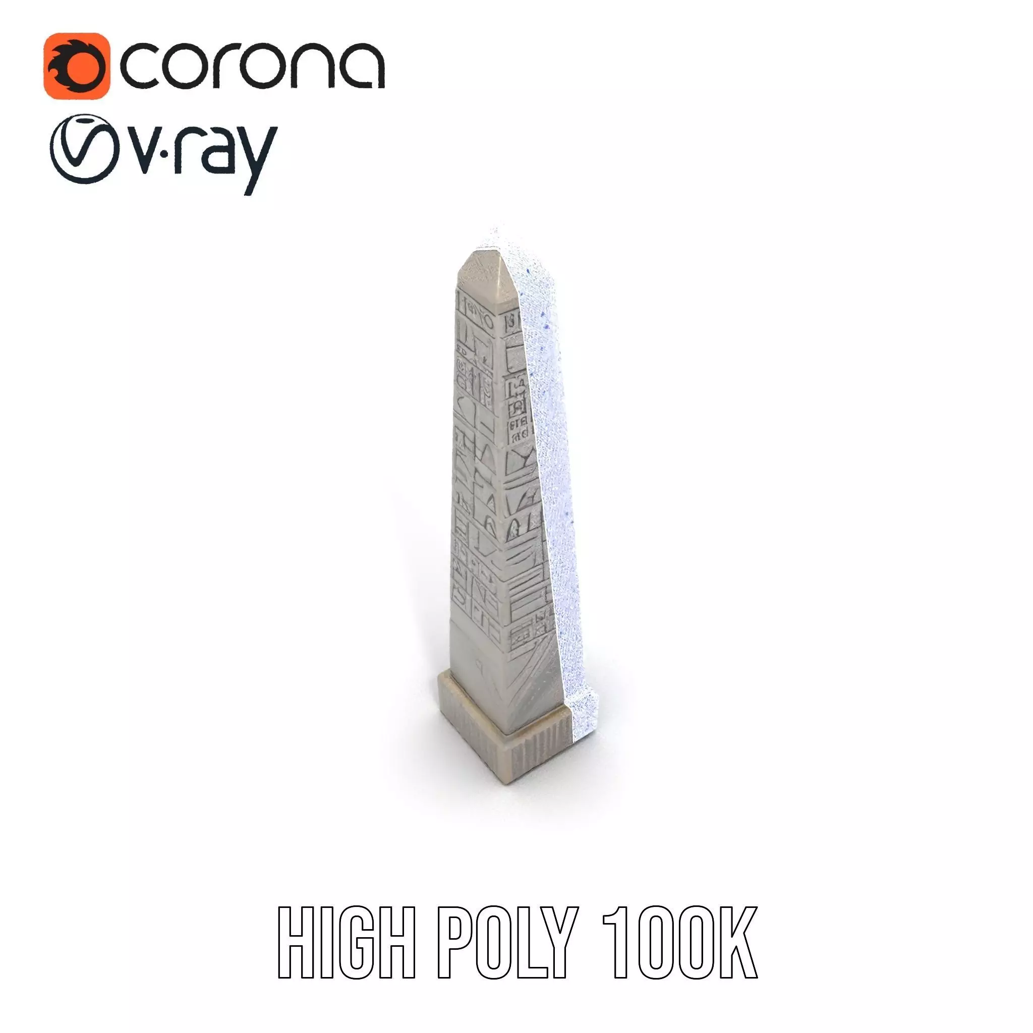 Ancient Stone Obelisk model pack Low-poly 3D model_33