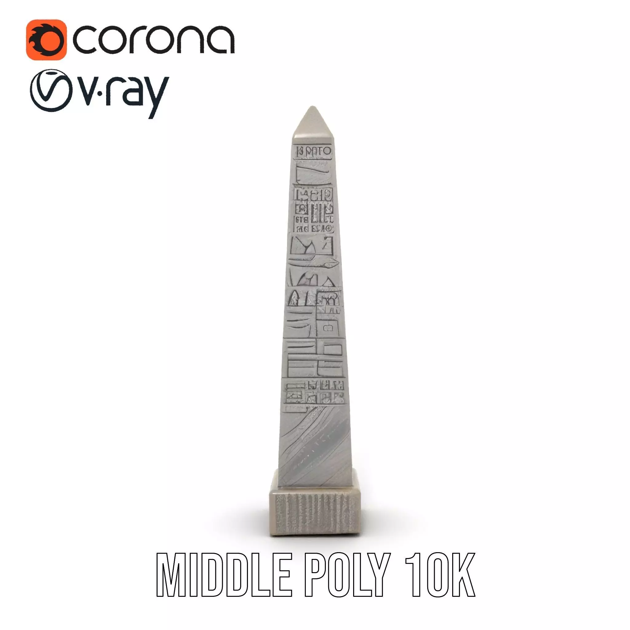 Ancient Stone Obelisk model pack Low-poly 3D model_13