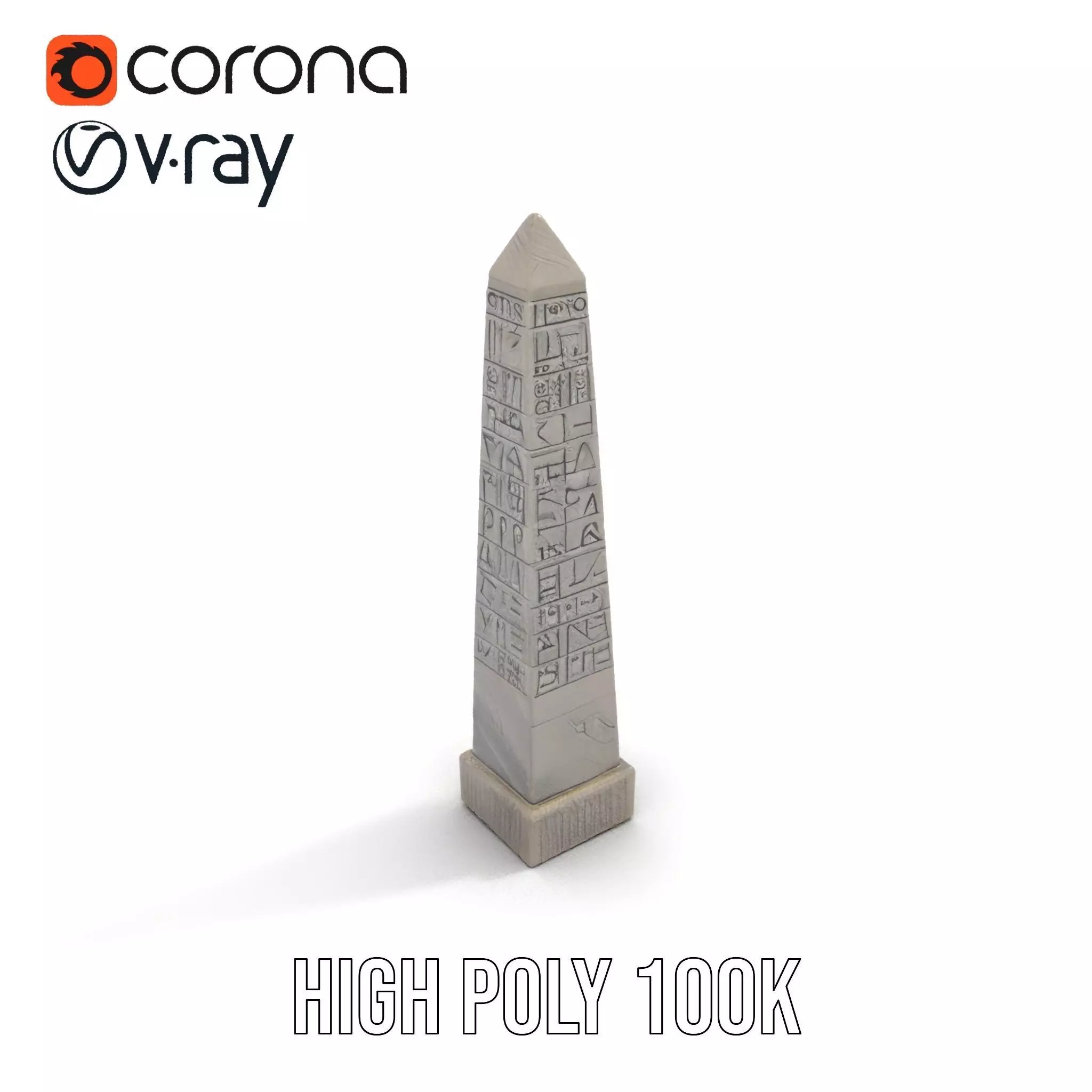 Ancient Stone Obelisk model pack Low-poly 3D model_18