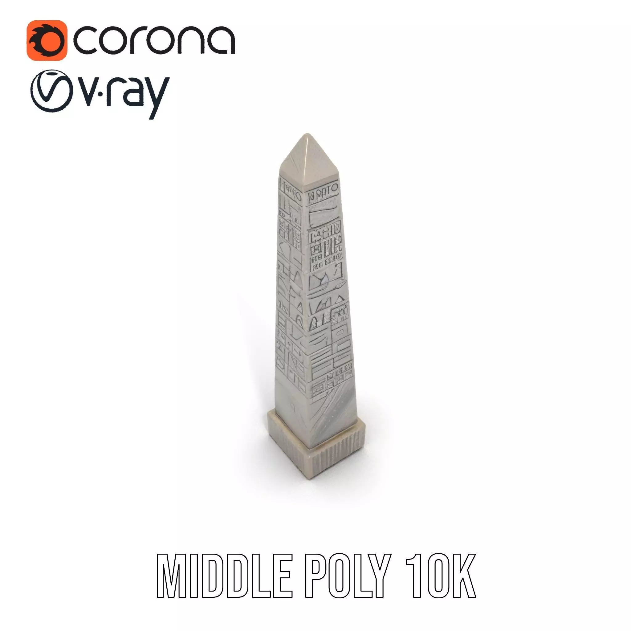 Ancient Stone Obelisk model pack Low-poly 3D model_21