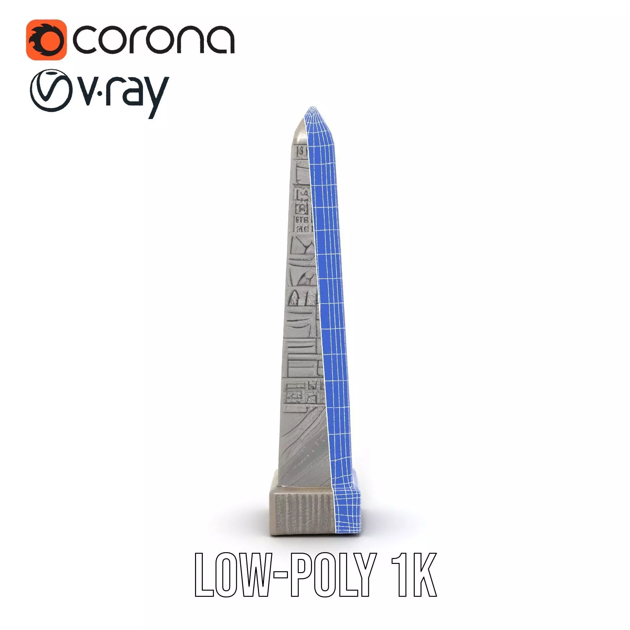 Ancient Stone Obelisk model pack Low-poly 3D model_30