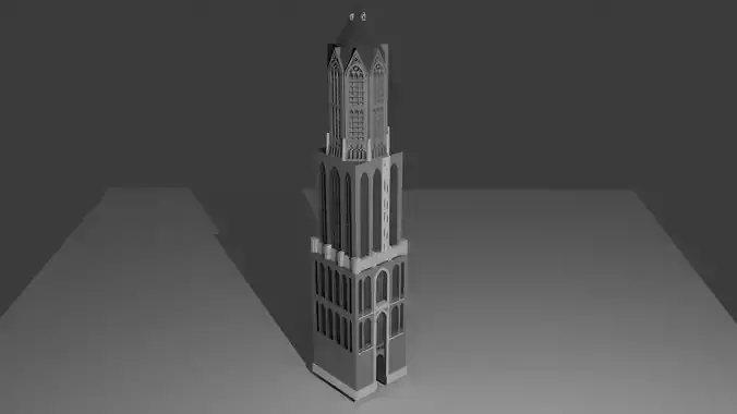 Dom Tower Utrecht 3D print model