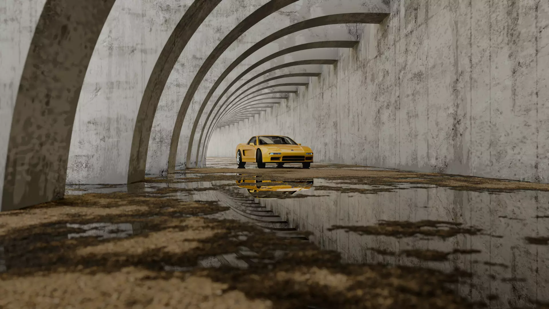 Under the Bridge Low-poly 3D model_0