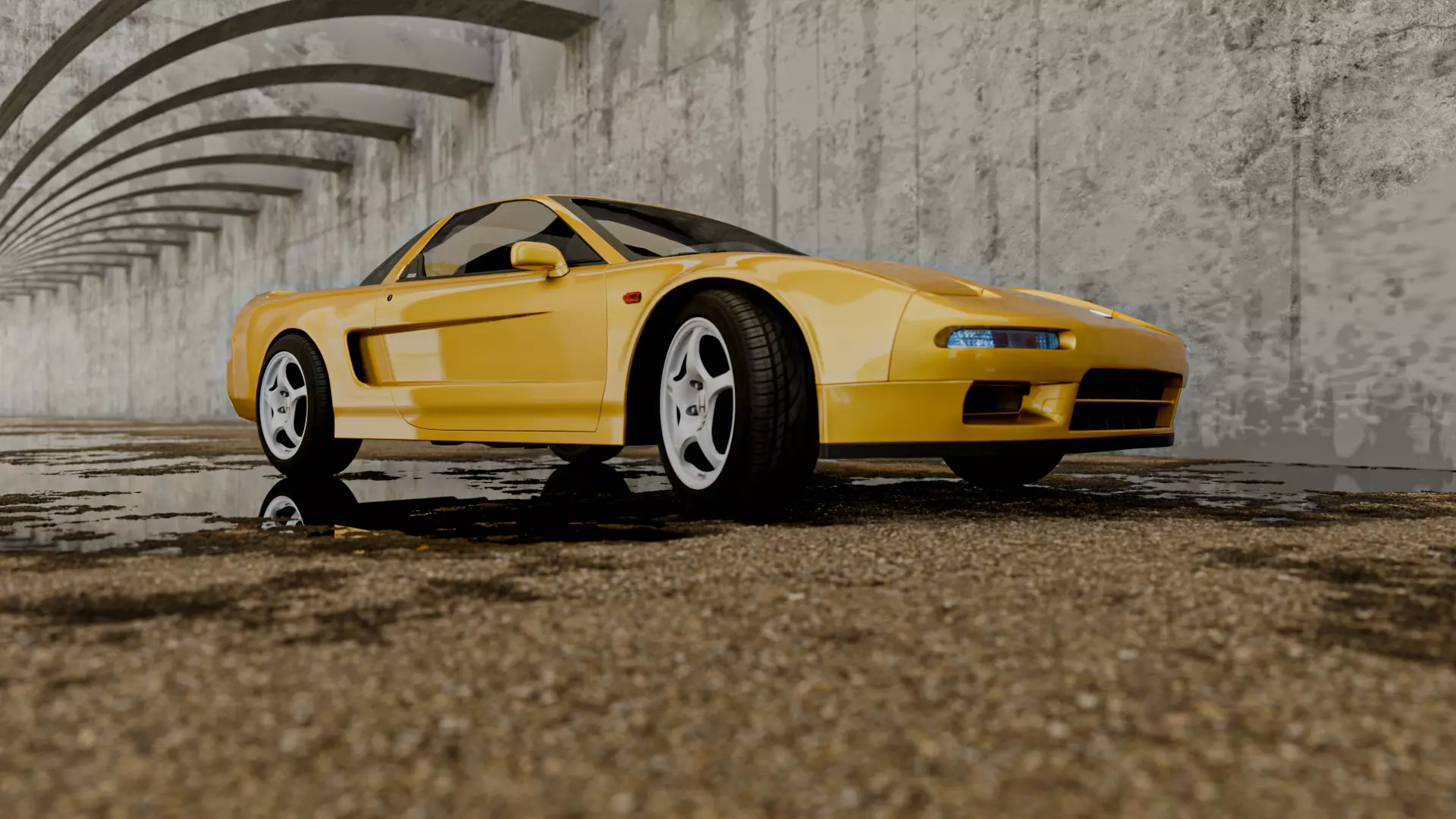 Under the Bridge Low-poly 3D model_7