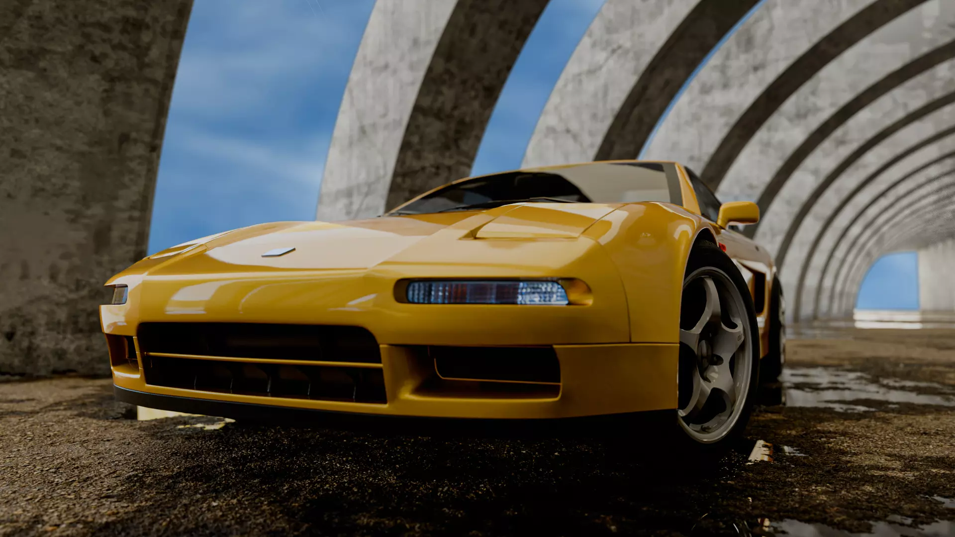 Under the Bridge Low-poly 3D model_3