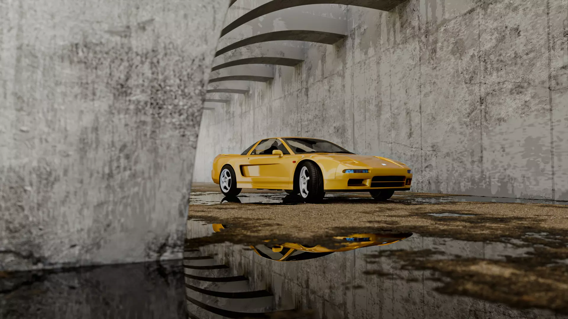 Under the Bridge Low-poly 3D model_5