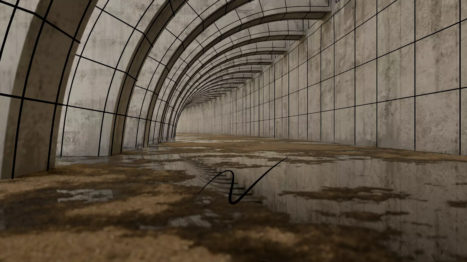 Under the Bridge Low-poly 3D model_8