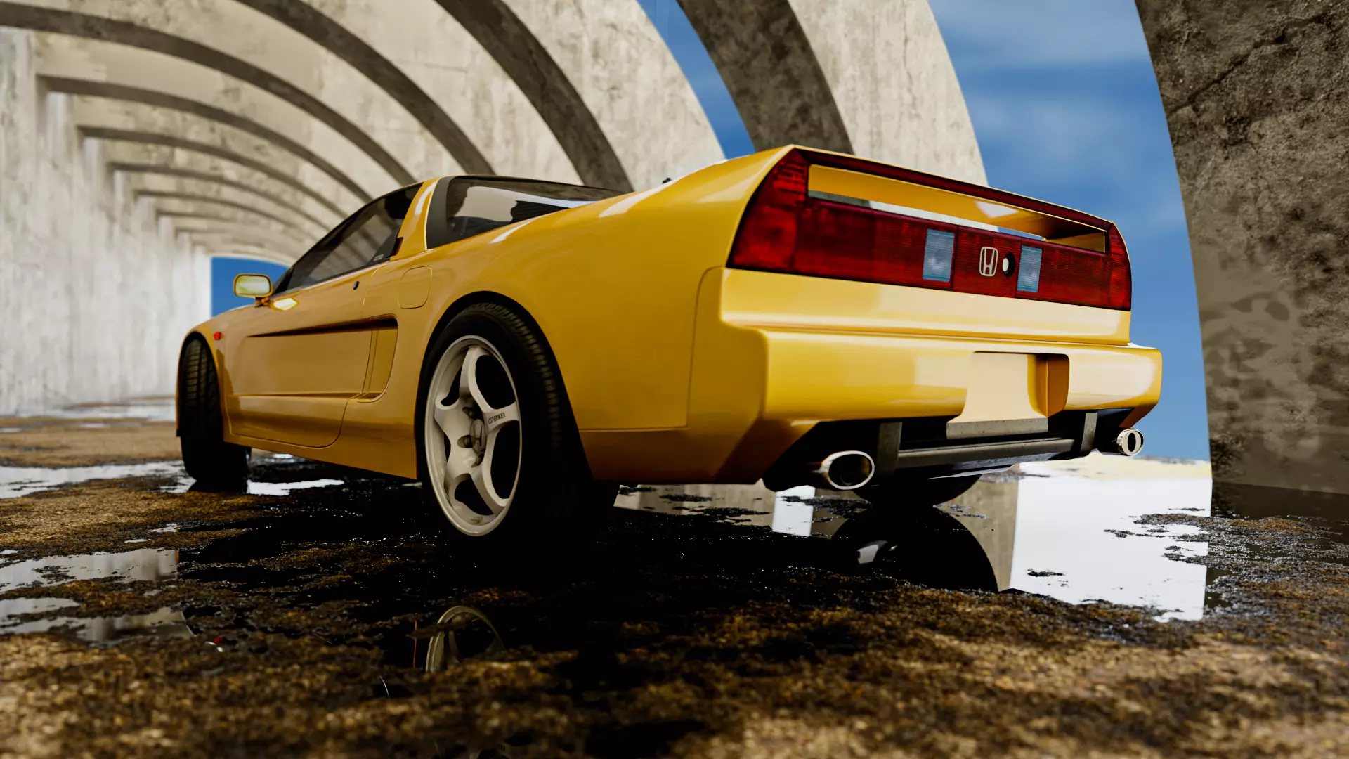 Under the Bridge Low-poly 3D model_2