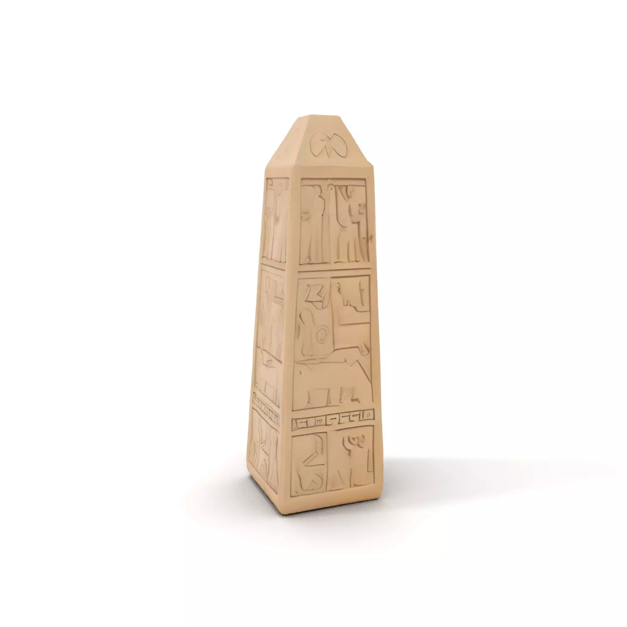 Ancient Sandstone Obelisk model pack Low-poly 3D model_9