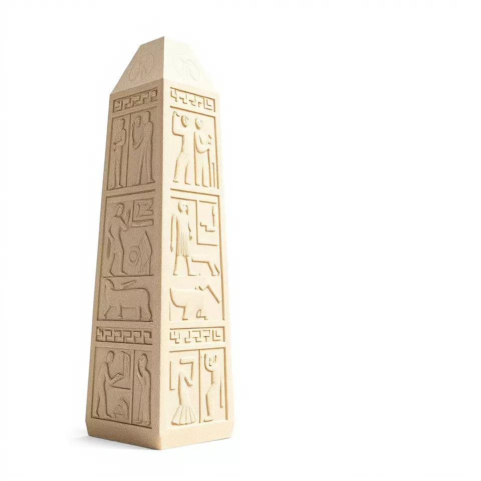 Ancient Sandstone Obelisk model pack Low-poly 3D model_2